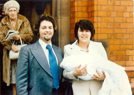 Mary and Tony with First Child Maria in 1978