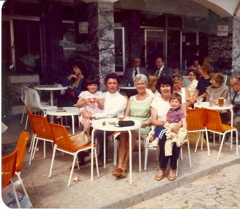 Mary and Tony on Holiday with the children
