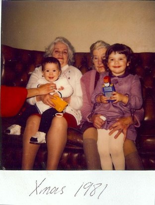 Maria and Mark with Grandma and Granny