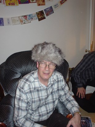 Dad's New Furry Hat - Christmas 2005