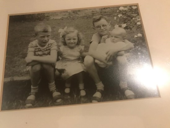 Dad as a whipper snapper with his wonderful siblings