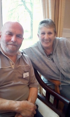 Graham & Maggie at his care home 