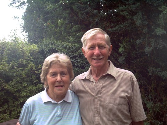 Dad and Aunty Peggy in January 2000