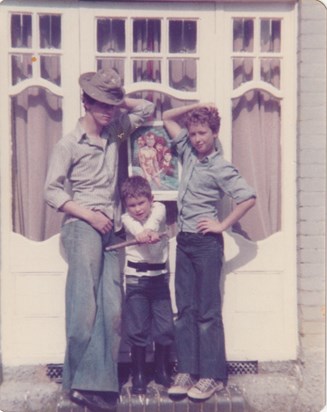Summer of 79 - Simon as a young Stormtrooper with Uncles J & P.