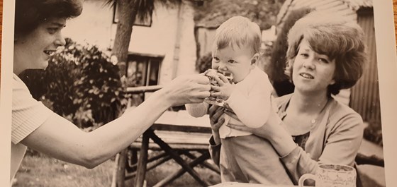 Jayne with her lovely Aunty Sue!