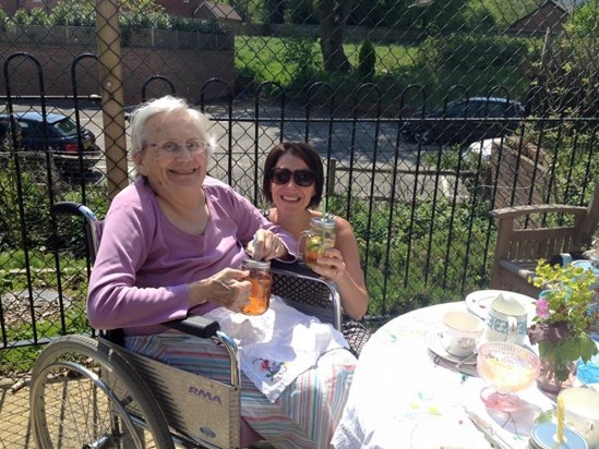 Birthday afternoon tea and Pimms 