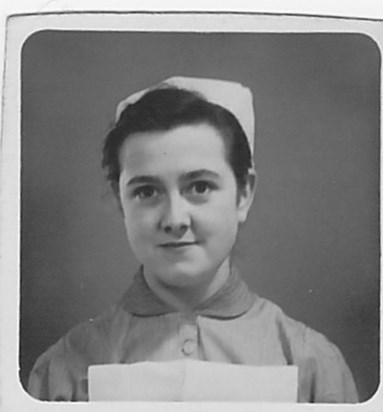 Rita when she was a student nurse