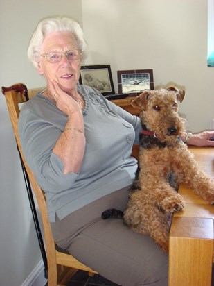 Nanny & Pepper (with me - Matt) pictured in the background