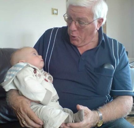 Ben with his grandad.