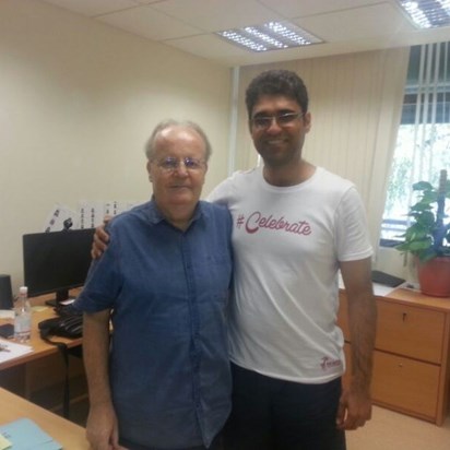 Prof Power and his student Ata Tehranchi (sabbatical leave at NUS)