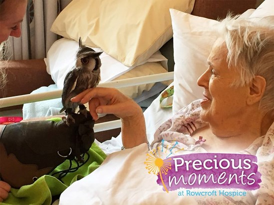 Rowcroft created some precious moments for Mags after hearing of her love of owls.