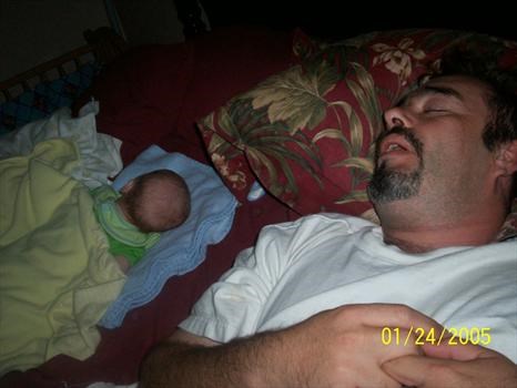 You and daddy napping together