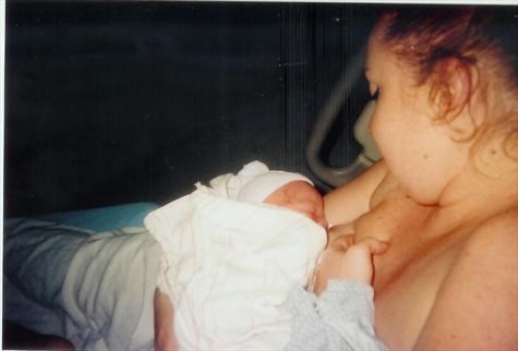 mommys first time breast feeding you