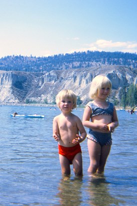 At Sun Oka beach in BC August 1973