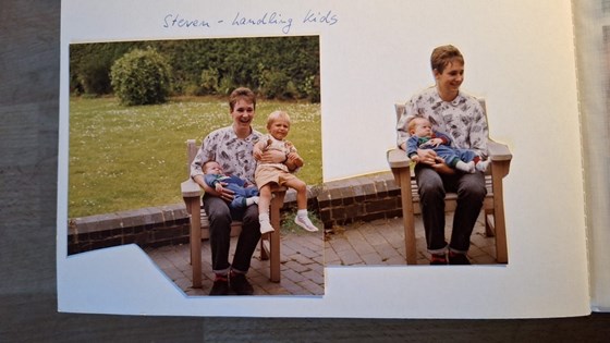 Steven with Katy and Christopher, May 1987. 