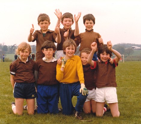 Wendover Junior Football Team Autumn 1980.  steven is goalie.