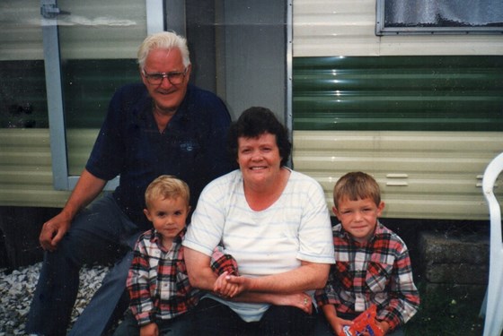 Ryan and Alan with granny and Granda Keery 