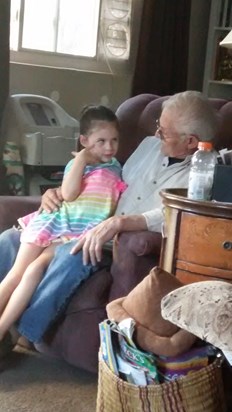 Dad loved to spend time with all his grandchildren and great children.
