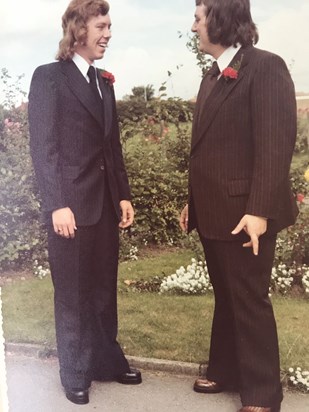 Uncle Eric and his brother Bill at Eric’s Wedding X 