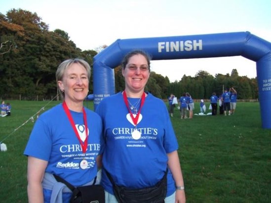 Mary and Jayne do the Walk of Hope