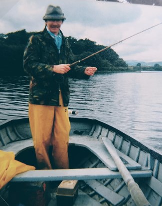 John fishing Loch Leven Kinross