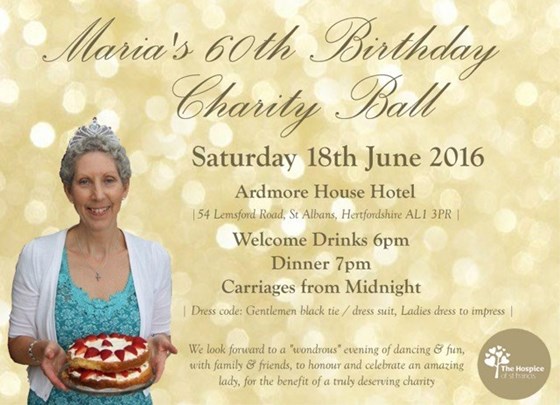 60th Birthday Charity Ball Invitation