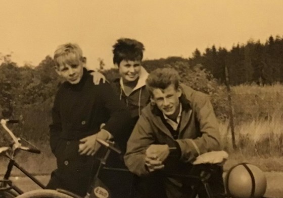 Dad, Hanneke and Rob, tthey spent many sumners together in Holland