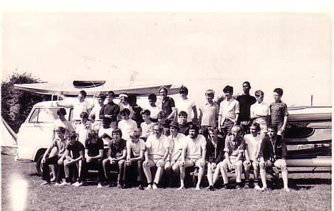 Falcons 1974 - An early Adventure Holiday at Littlehampton. John centre front row.