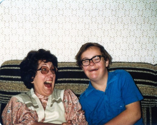 Having a laugh with Auntie Doris 