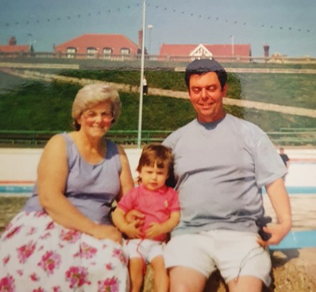 Lorraine with Nanny & Grandad