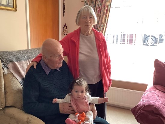 Anne with Graham and her Great Granddaughter Leia