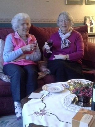 Anne with Susie, one of best friends