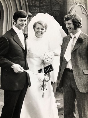 May 9th 1970, John as Best man at Pauline & Bob's wedding