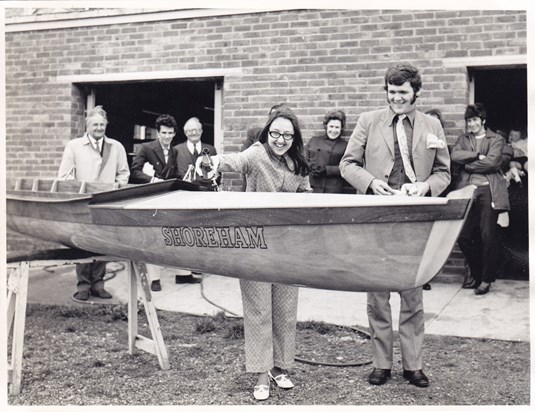 Naming a rowing boat 1972