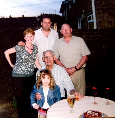 Grandad's Birthday Celebrations in Wickford 2008 