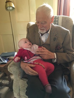 90th birthday with granddaughter Bella