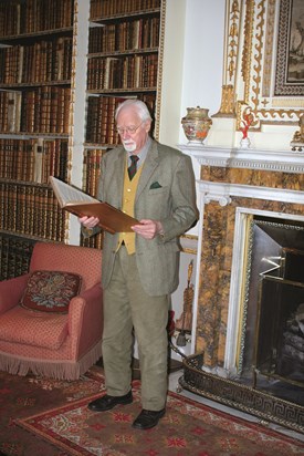 Sam Mortlock in the Long Library at Holkham