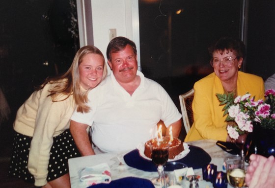 Happy Birthday Rick, with Sylvia & Anne, 1996