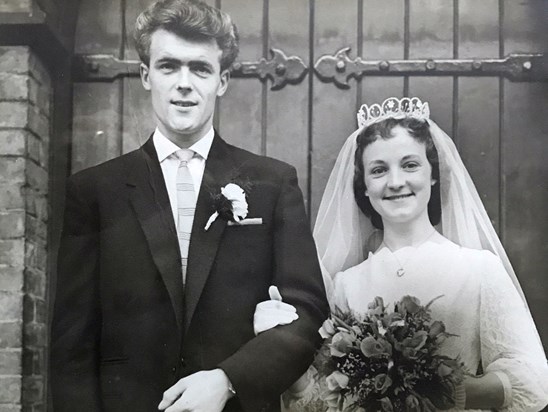 How young they look on their Wedding Day - Nov 1958