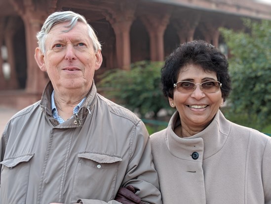 Kanta & Chris in India Dec 2019
