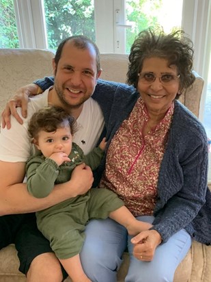 Mother, son and grand daughter, May 2020
