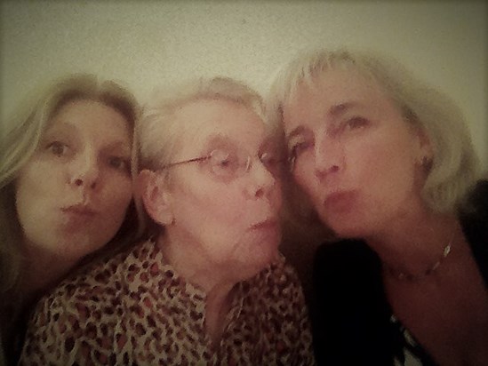 Mum, joining in the 'pout for the picture' - picture x