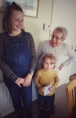 Nan with her great granddaughters 19th October 2019