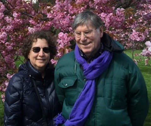 Grace and Peter among the roses in Regents Park