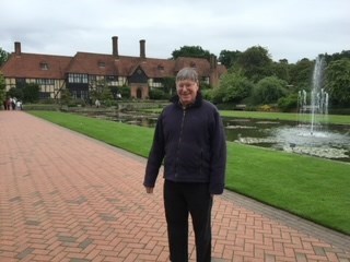 Peter enjoying a stately home garden