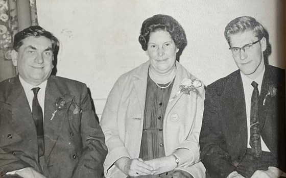 Peter with his mother Madge and father George