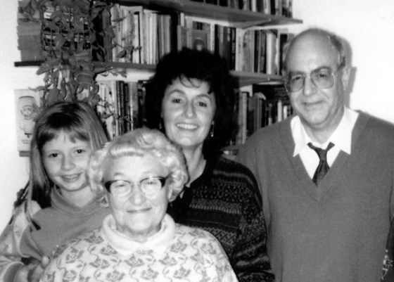 1986? Rhiannon, Margaret, Malc and Mum Graham