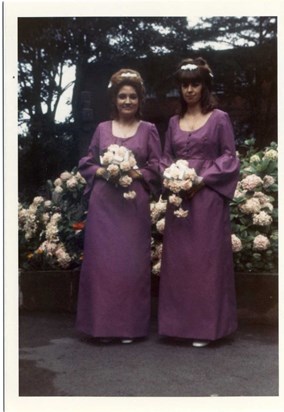 Bridesmaid at our Wedding Aug 1971, Jim & Veronica