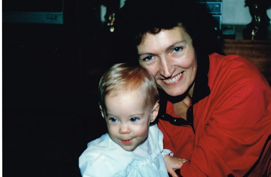 Danielle and Nanny  December 1985