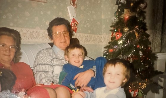 Nana and Pop at Christmas - best Grandparents 